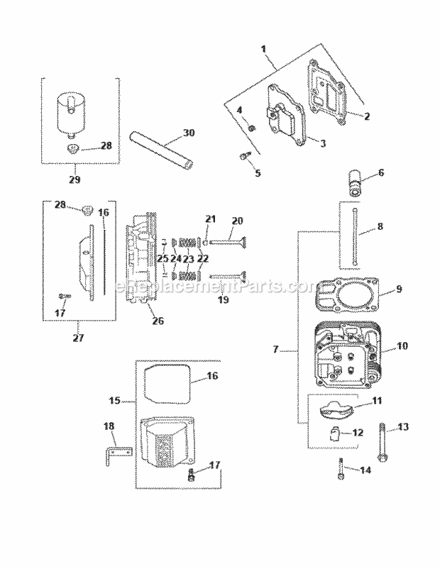 Cv23s-75592 Head Valve Breather Diagram and Parts List for M50-KHS 53BB5BBP750 Cub Cadet Sprayer